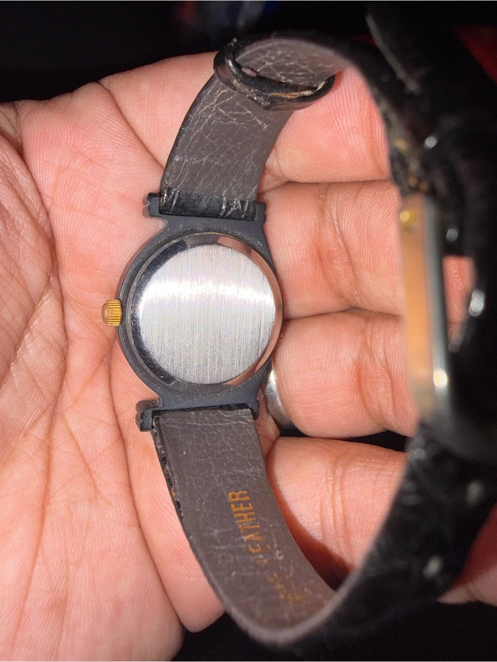 Esta Rossa Women's Black Teardrop Watch with Crystal Accents
